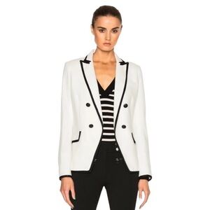 NWOT Veronica Beard Harriet Cutaway Contrast Blazer